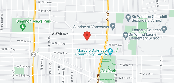 map of 1167 W 58TH AVENUE